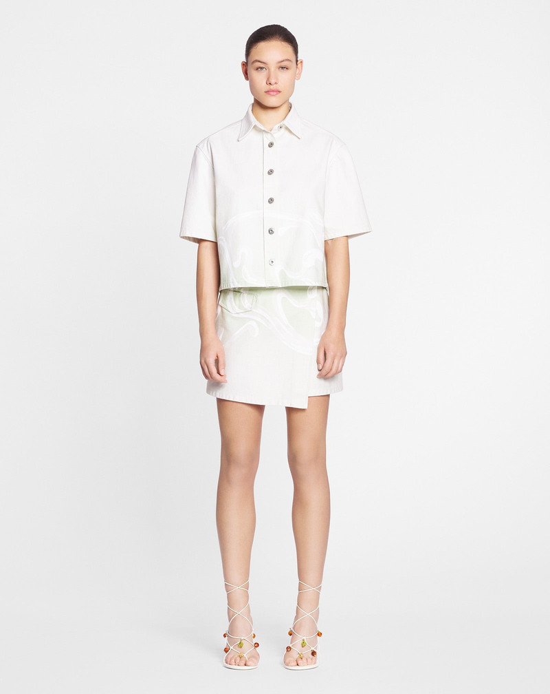 Lanvin SHORT SKIRT IN DENIM outlook