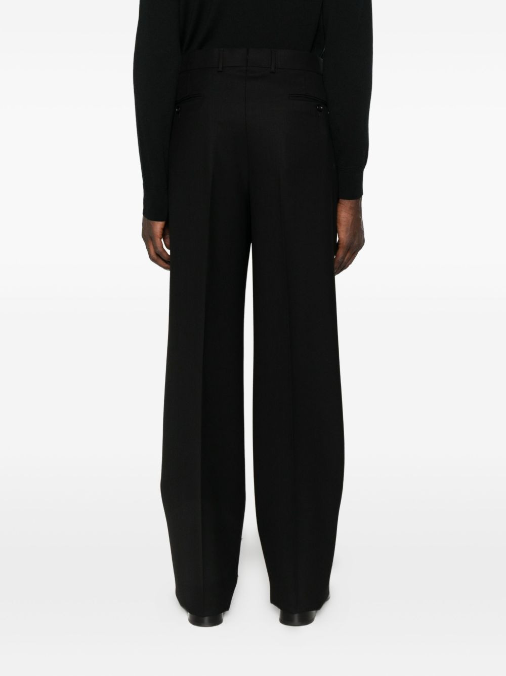 pleated-front trousers - 4