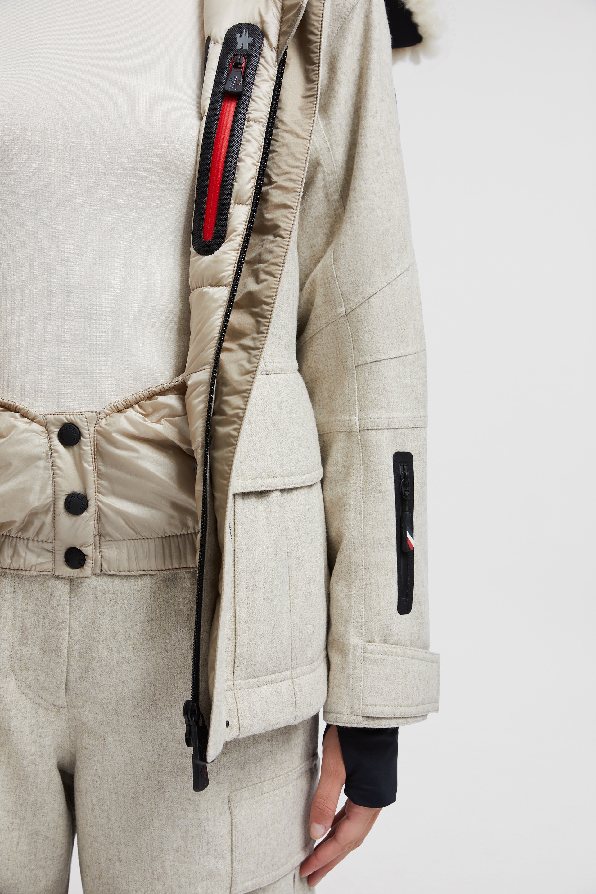 Valloire Shearling Short Down Jacket - 6