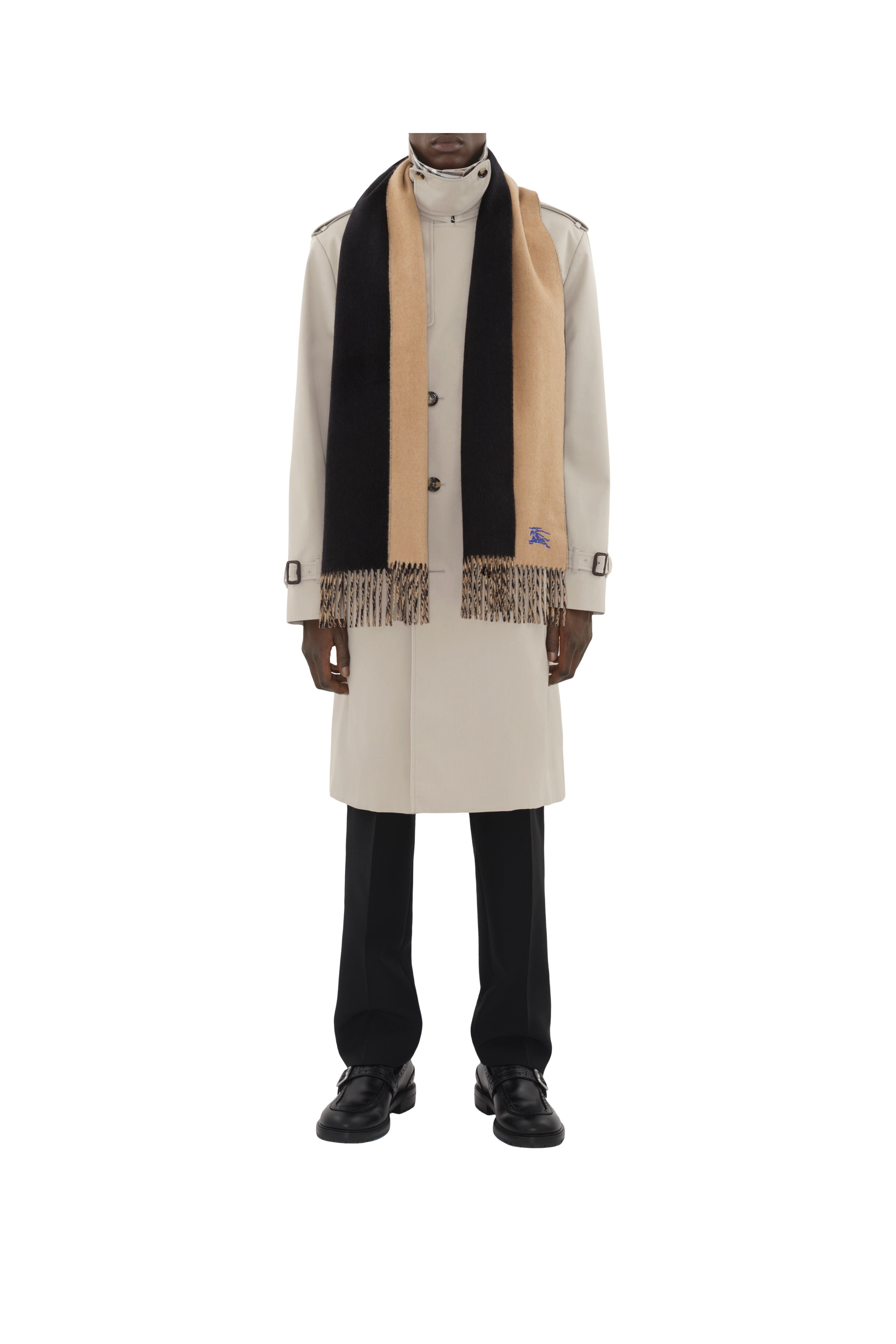 burberry Reversible Cashmere Scarf in Camel/black at Nordstrom - 3