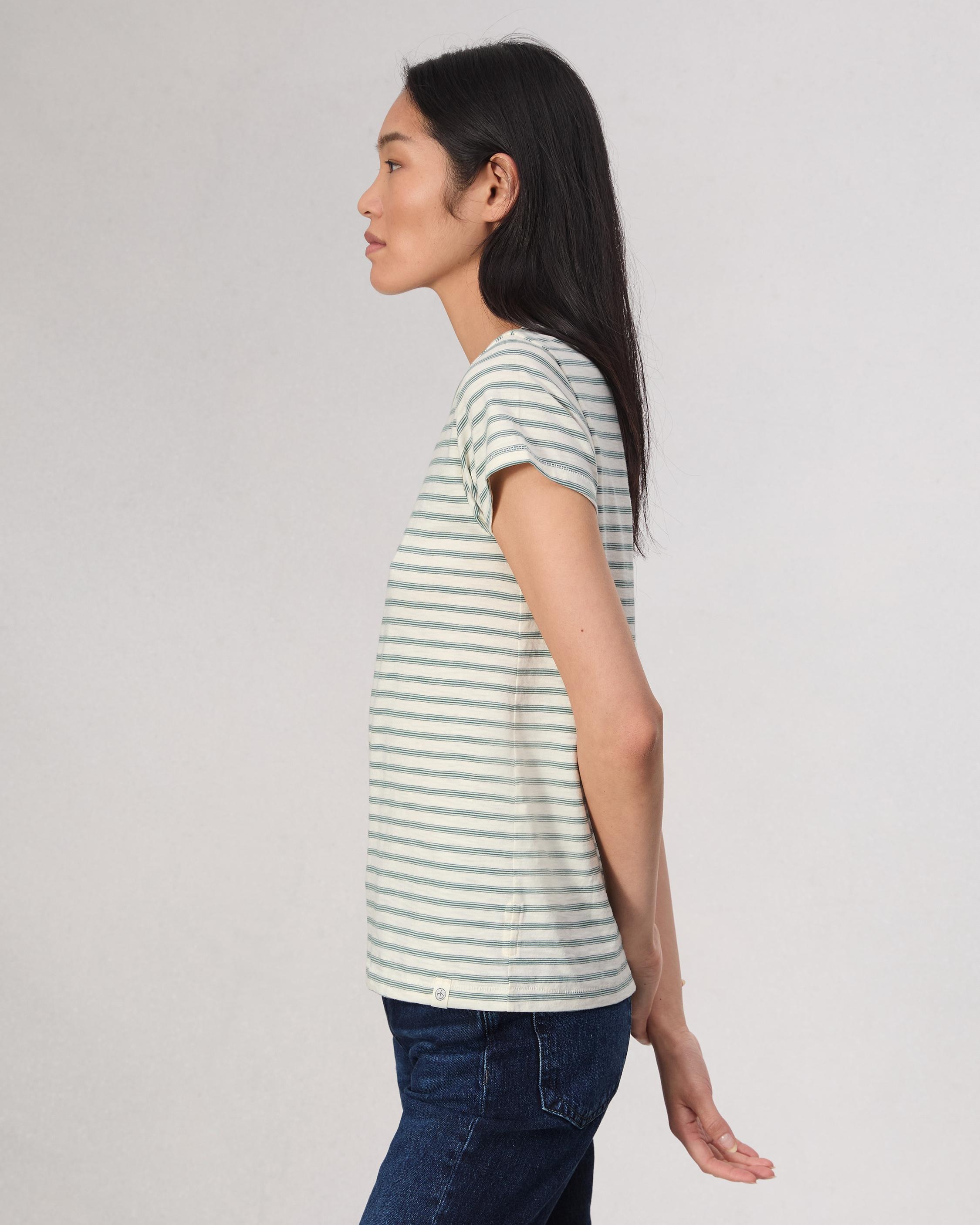 The Slub Striped Tee - 4