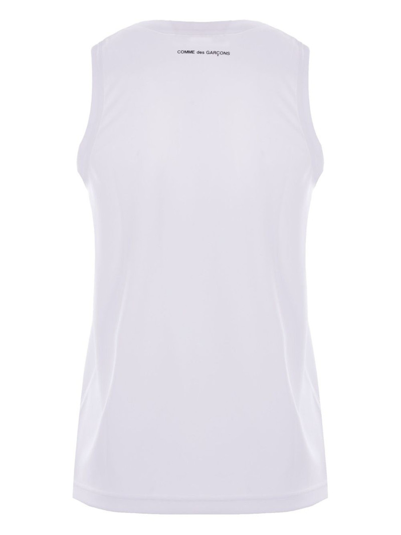 Comme Des Garçons branded sleeveless t-shirt outlook
