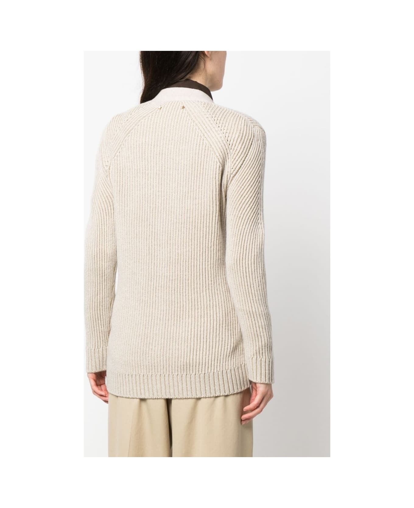 Journey W`s Cardigan Wool Ribbed Jacquard - 2