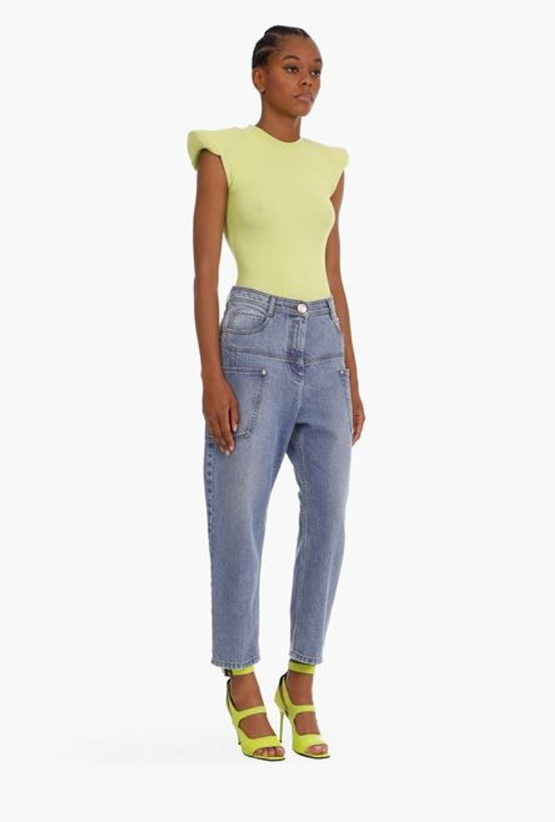 Faded blue denim boyfriend jeans 7