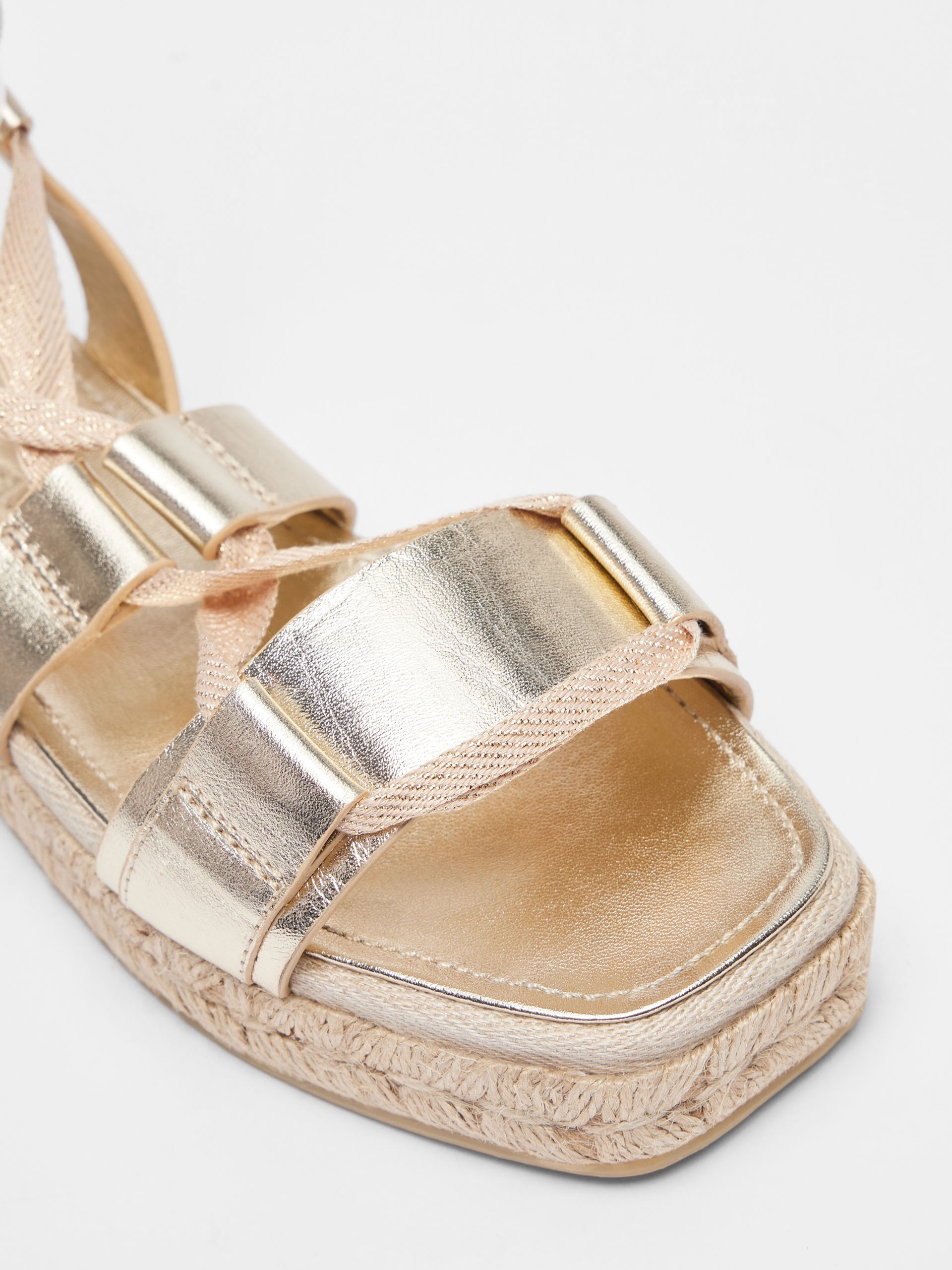 ELIDELA Linen sandals - 4