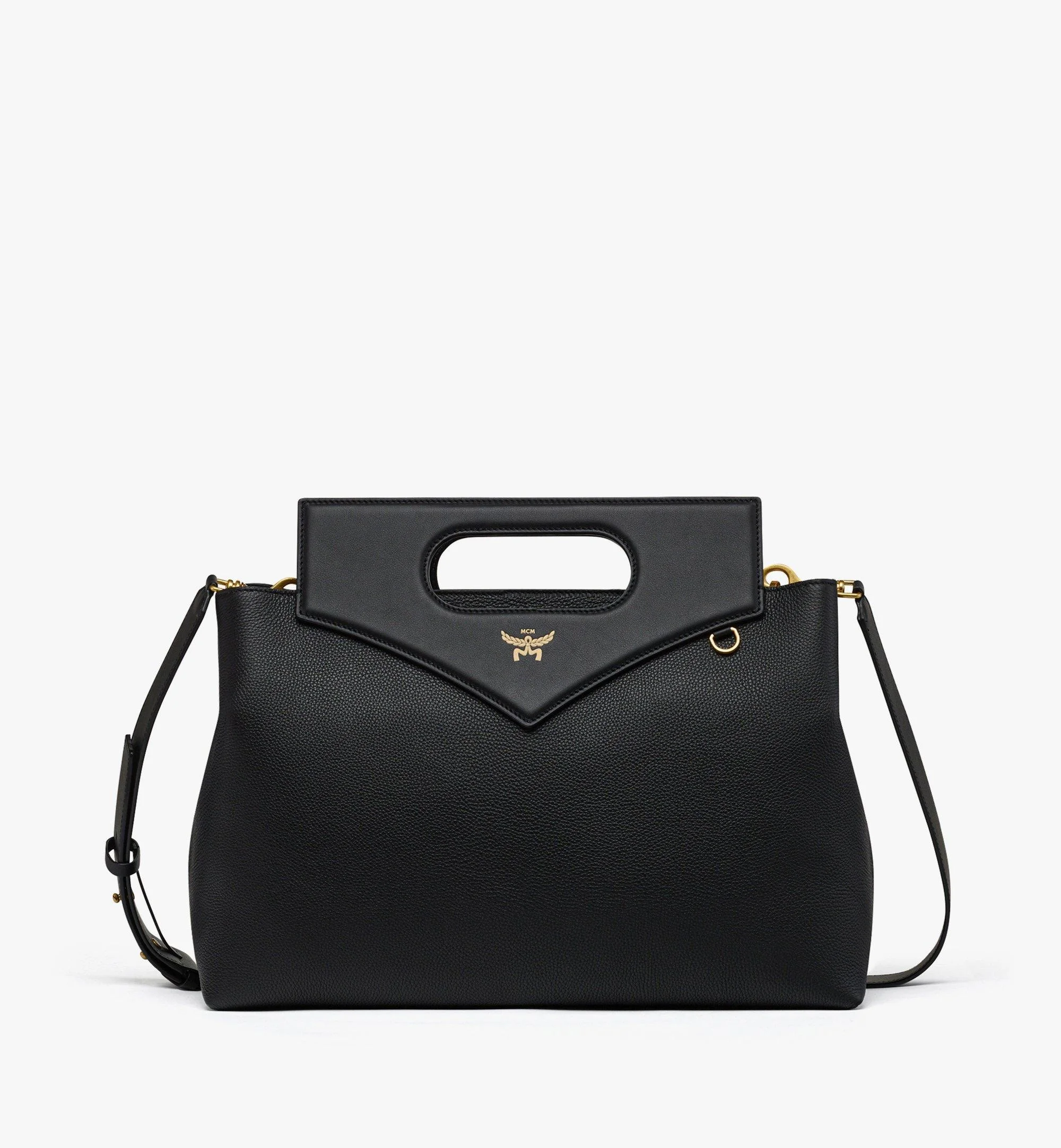 Soft Diamond Tote in Embossed Leather - 1