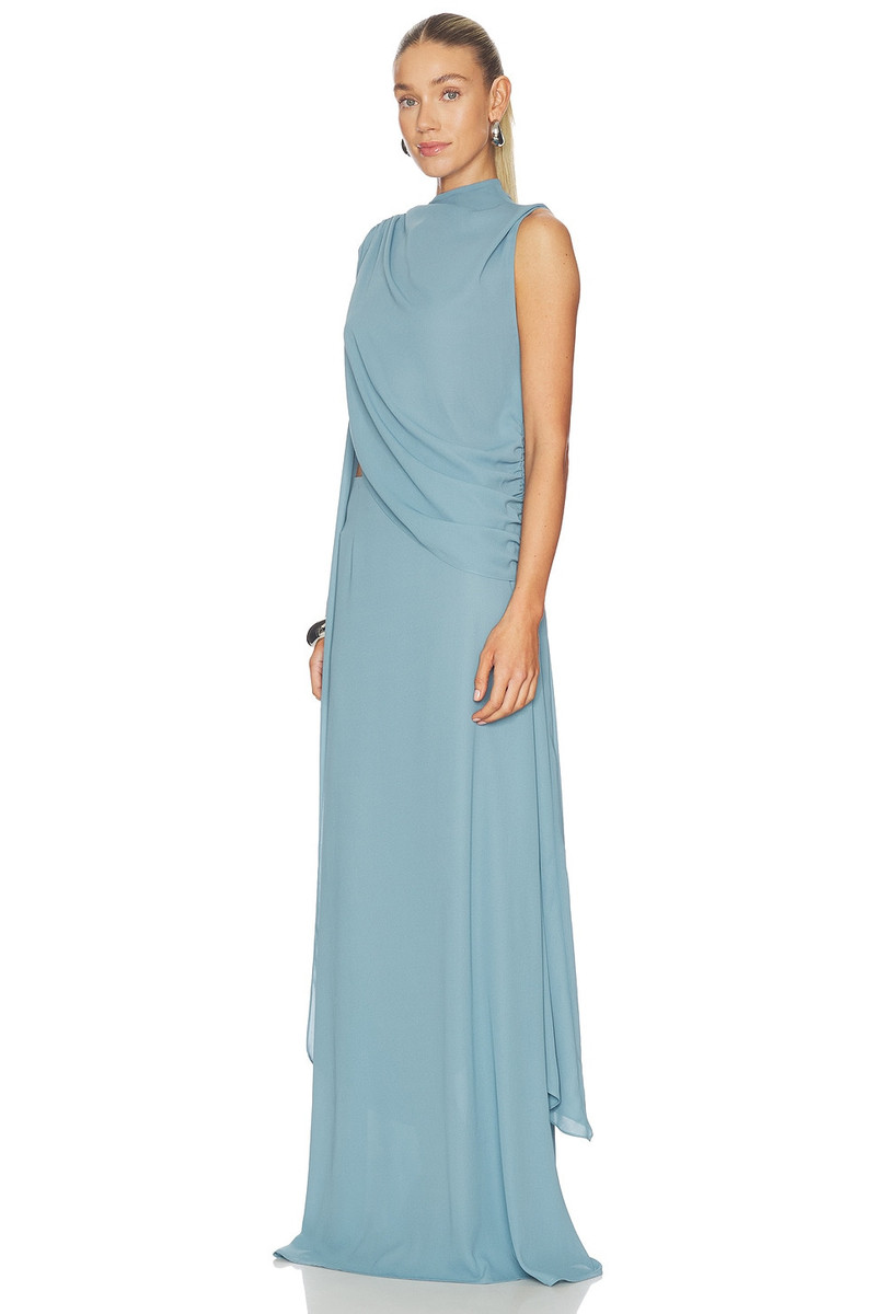 LAPOINTE Draped Scarf Top outlook