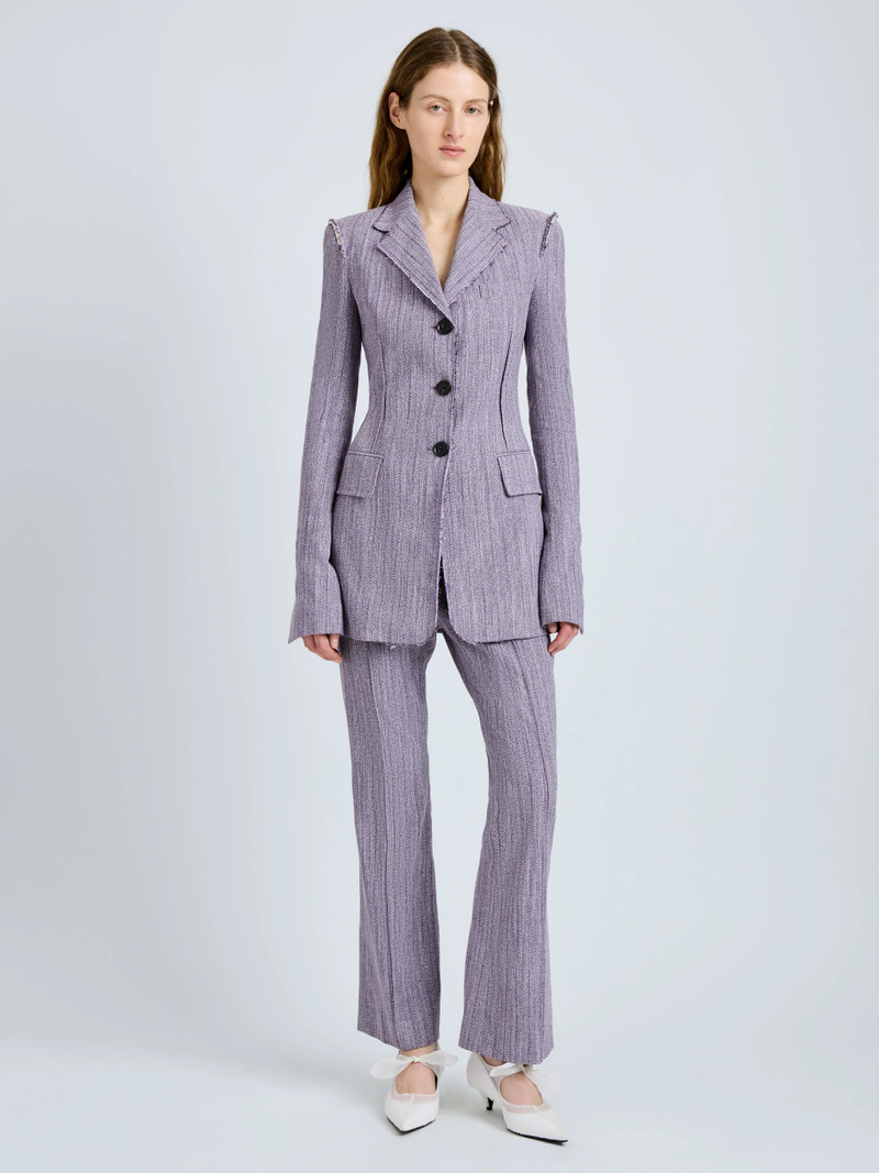Proenza Schouler Lorenza Jacket in Static Suiting outlook