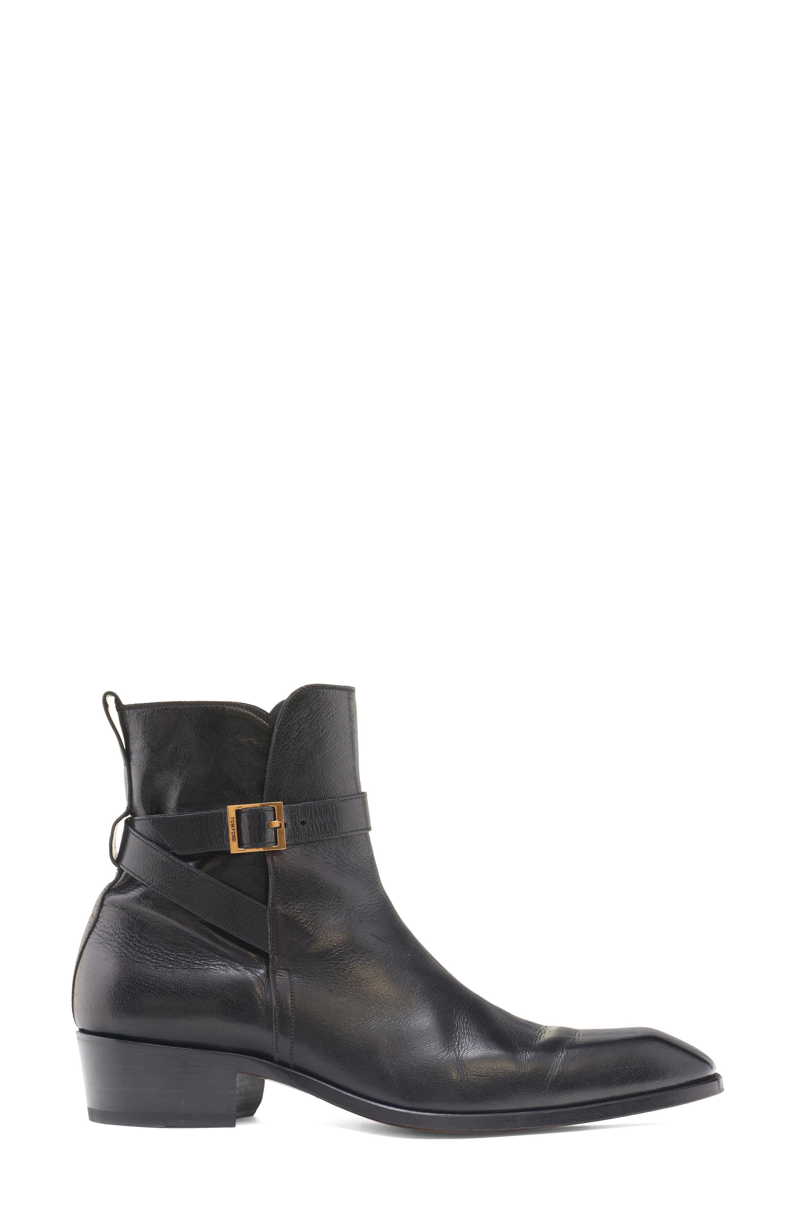 TOM FORD Kenneth Buckle Ankle Boot in Black at Nordstrom - 3