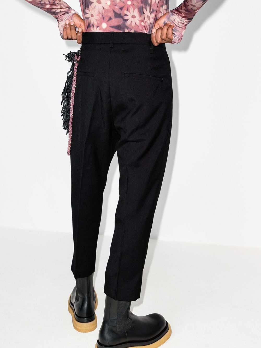 pleated tapered trousers - 3