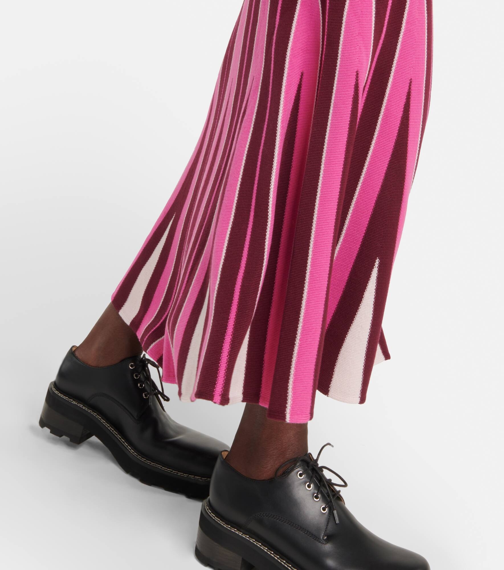 Pleated wool maxi dress - 5