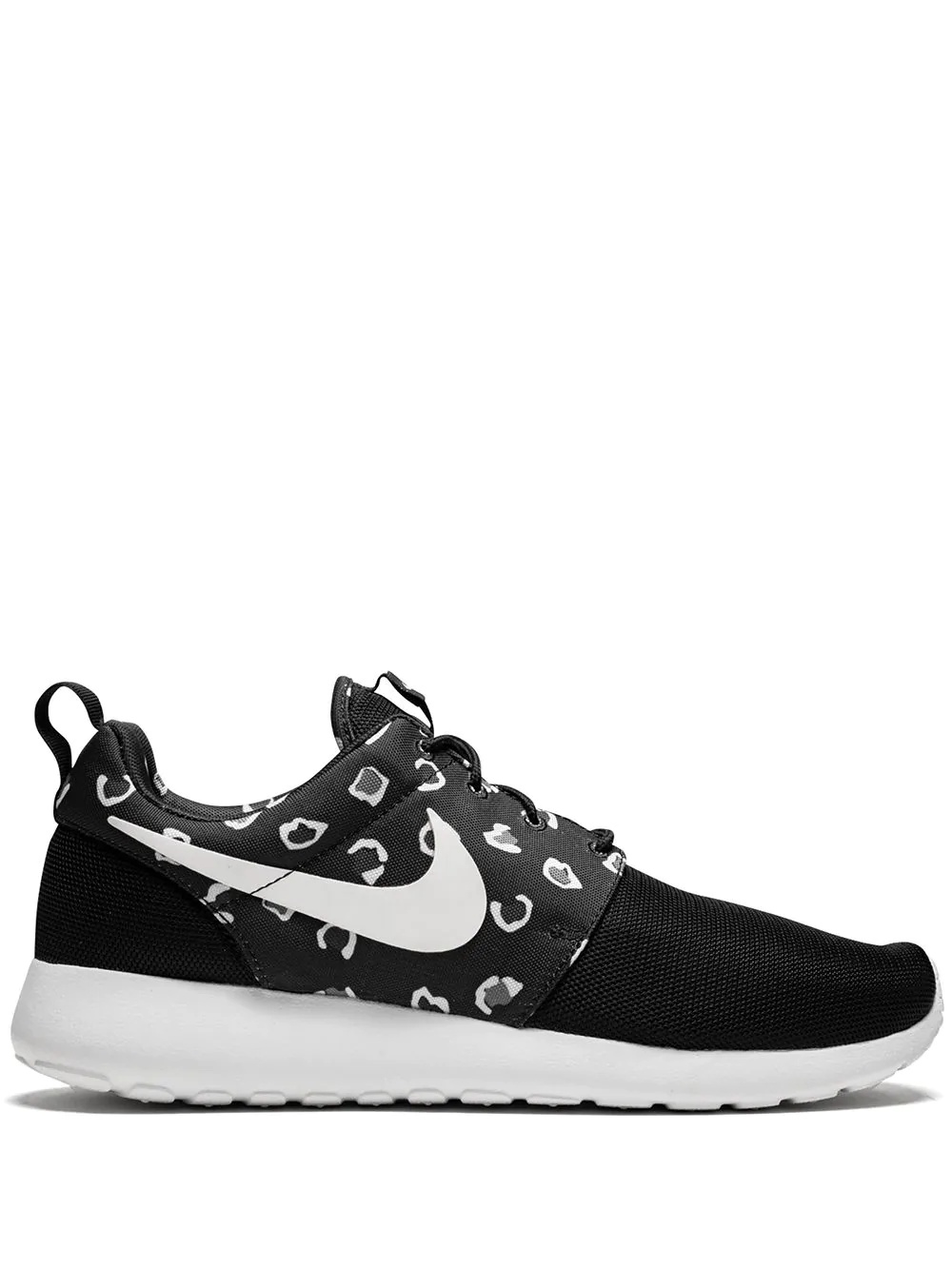 Rosherun leopard print low-top sneakers - 1