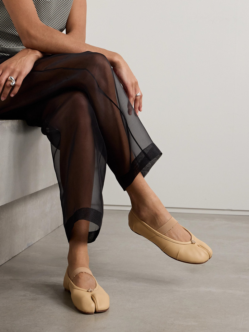 Maison Margiela Tabi Split-toe Leather Ballet Flats outlook