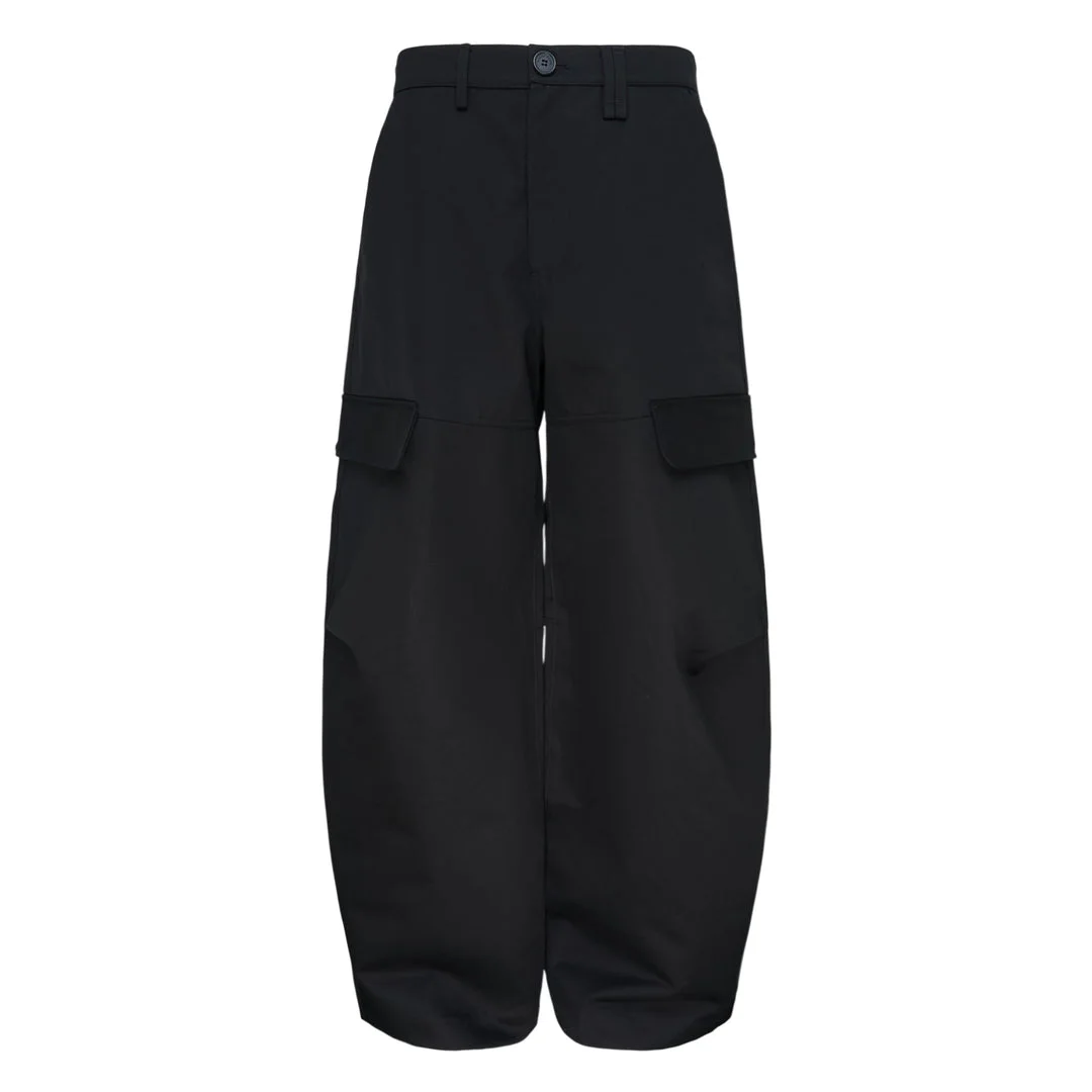 Cargo Balloon Knee Pleat Trousers - 1