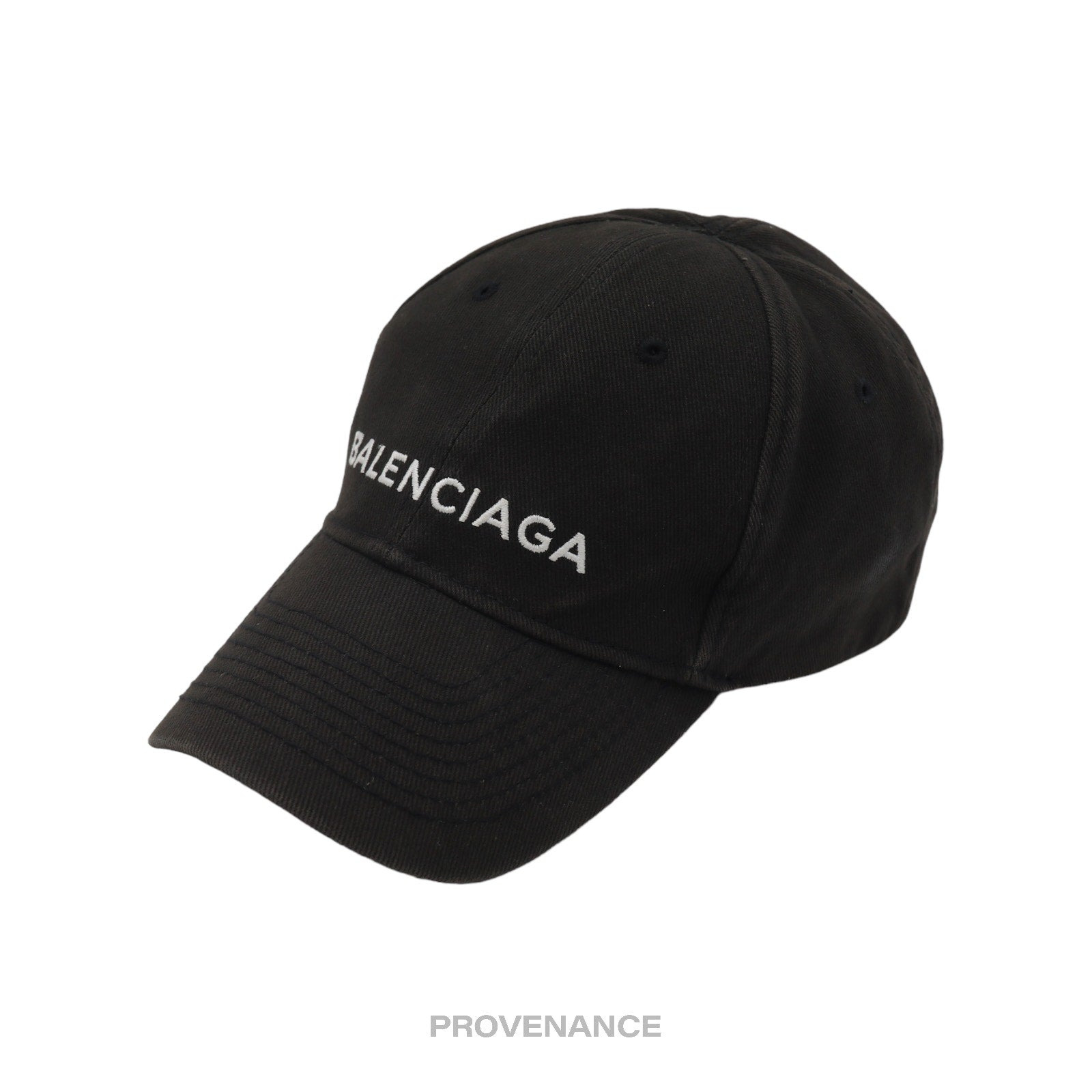 Balenciaga Embroidered Logo Cap - Washed Black - 2