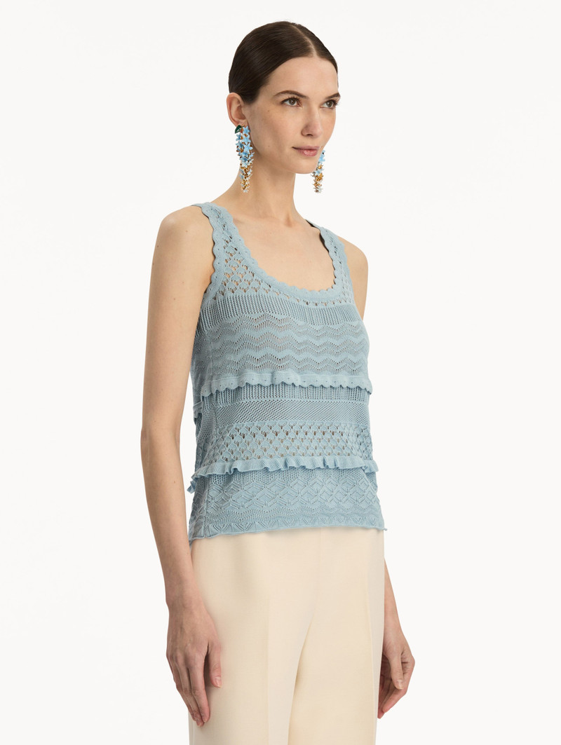 SCALLOP TRIM TANK 5