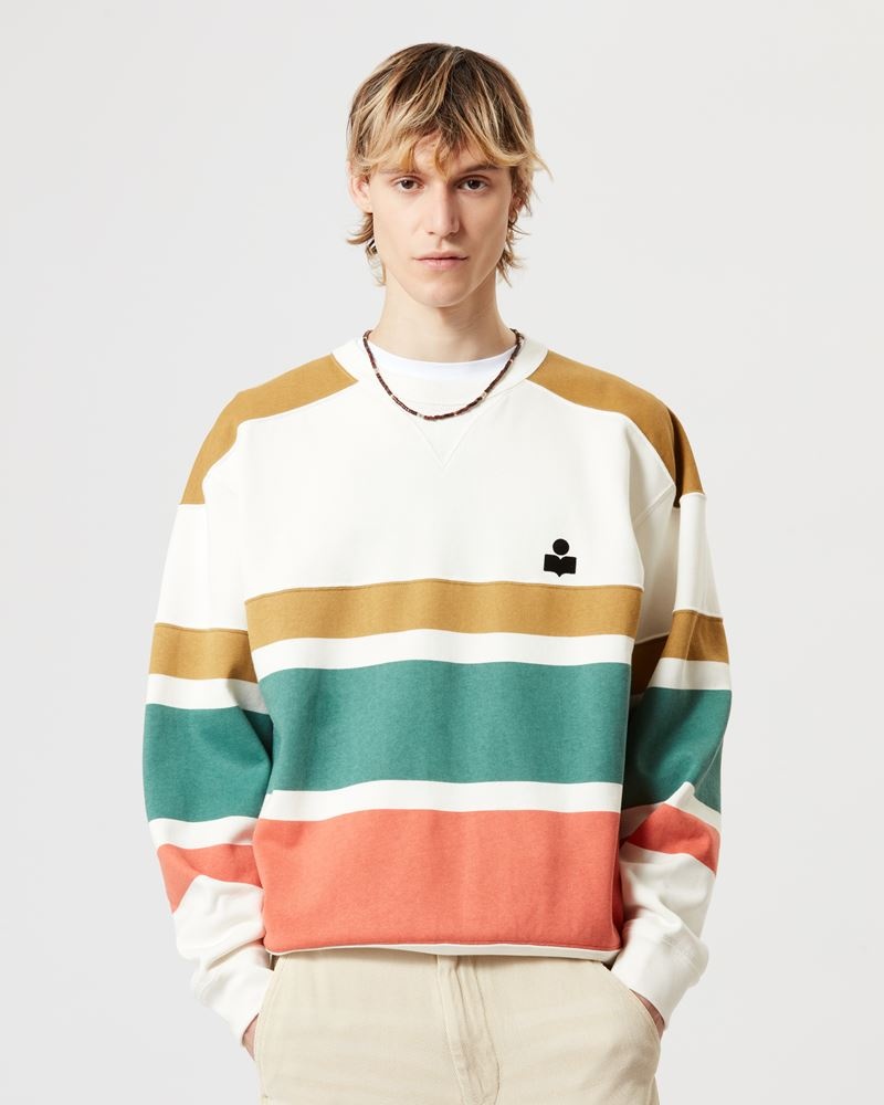meyoan striped logo sweatshirt - 4