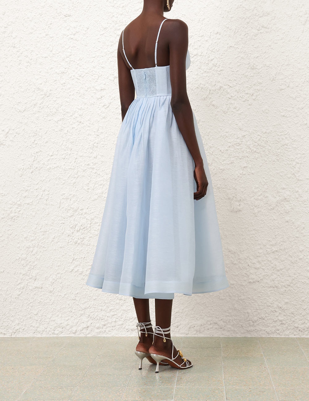 ILLUMINATE V NECK MIDI DRESS - 4