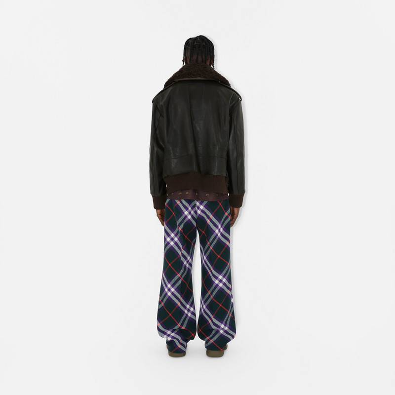 Check Wool Trousers 7