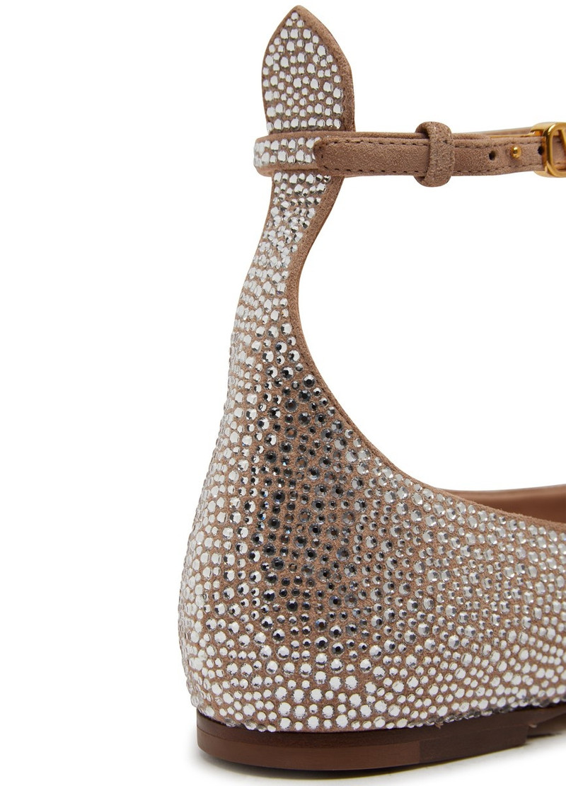 Rhinestone detail ballet flats 7
