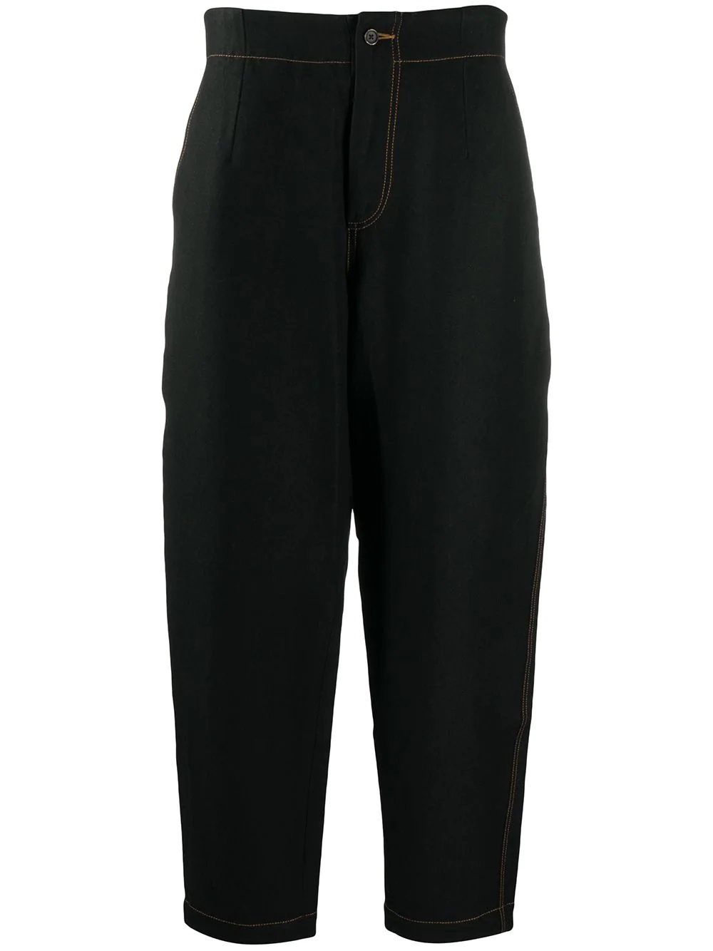 tapered contrast-stitch trousers - 1