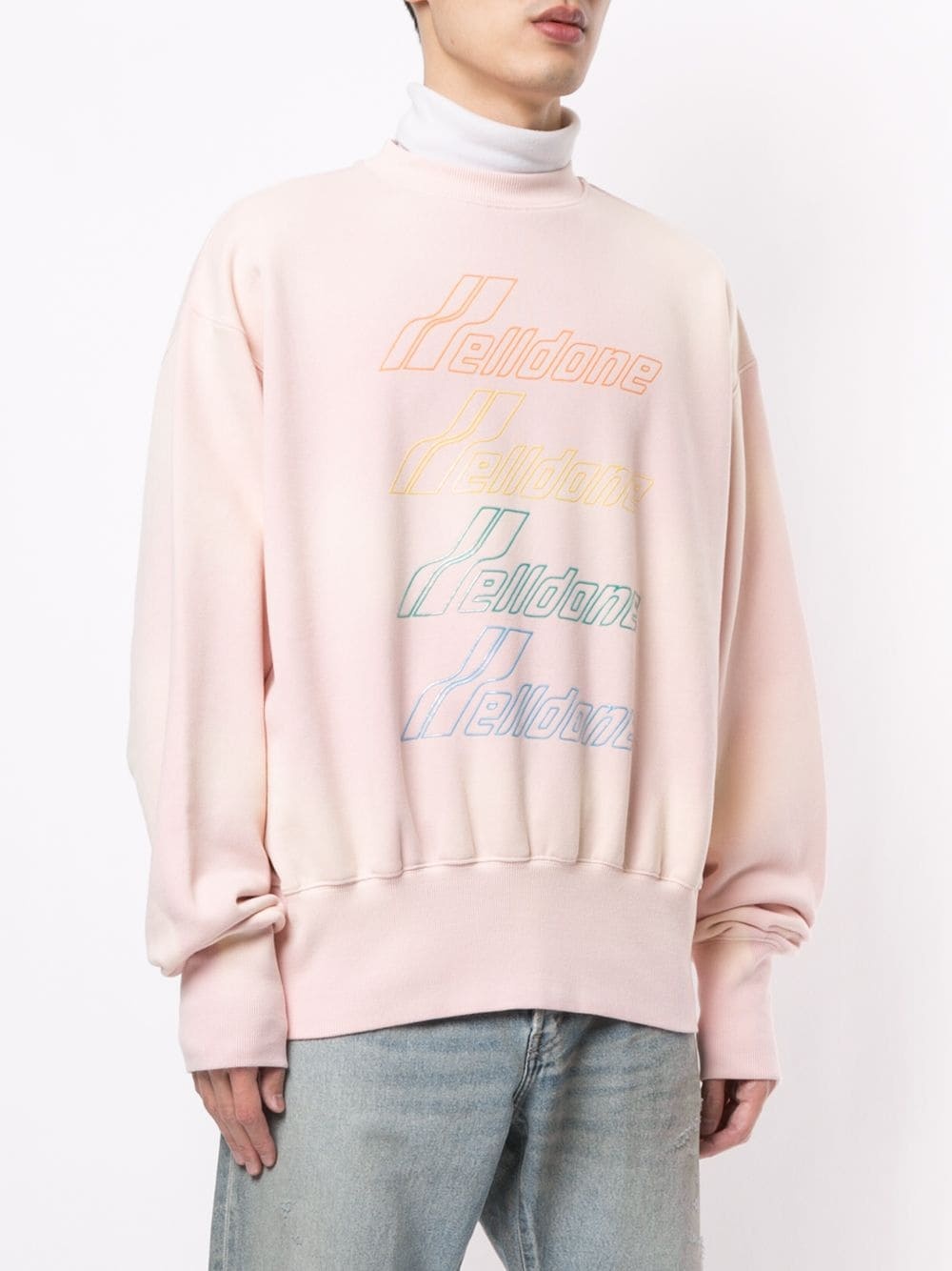 Welldone rib-trimmed sweatshirt - 3