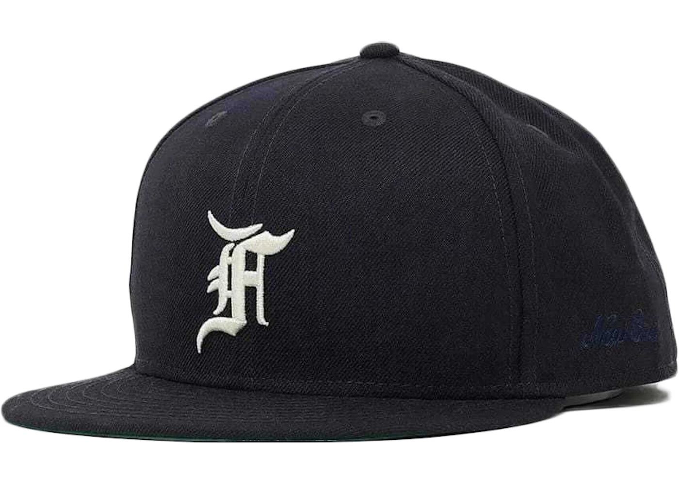 Fear of God Essentials New Era Fitted Cap (FW20) Navy/White - 1
