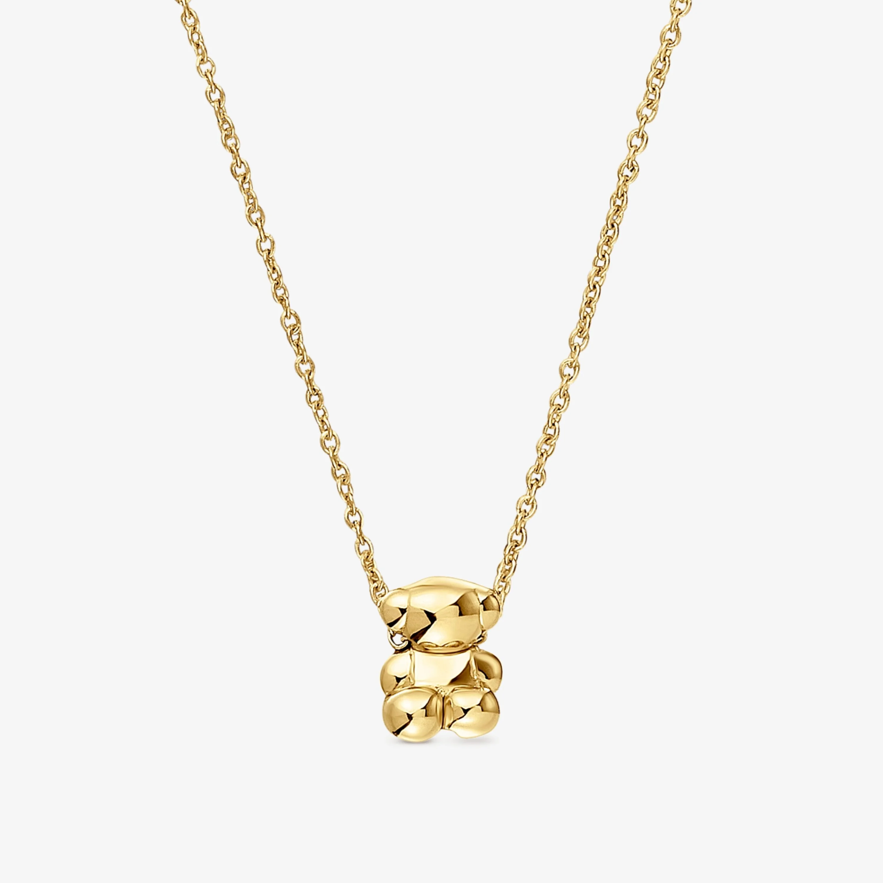 18K solid gold and bear charm Necklace Bold Bear - 1