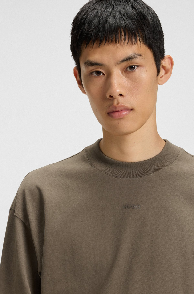 COTTON-JERSEY RELAXED-FIT T-SHIRT WITH LOGO PRINT 3
