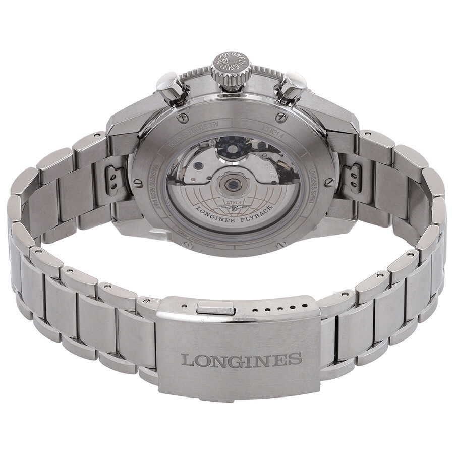 Longines Spirit Flyback Chronograph Automatic Black Dial Men's Watch L3.821.4.53.6 - 3
