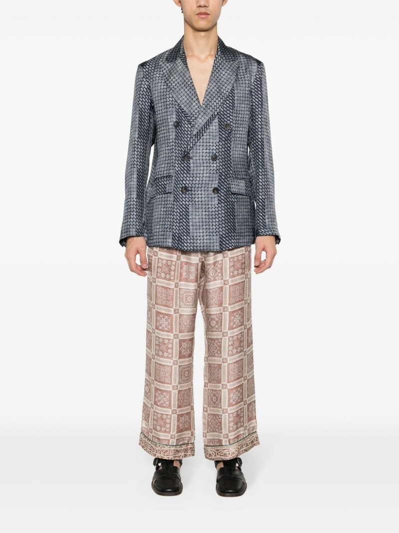 Pierre-Louis Mascia Aloe silk trousers outlook
