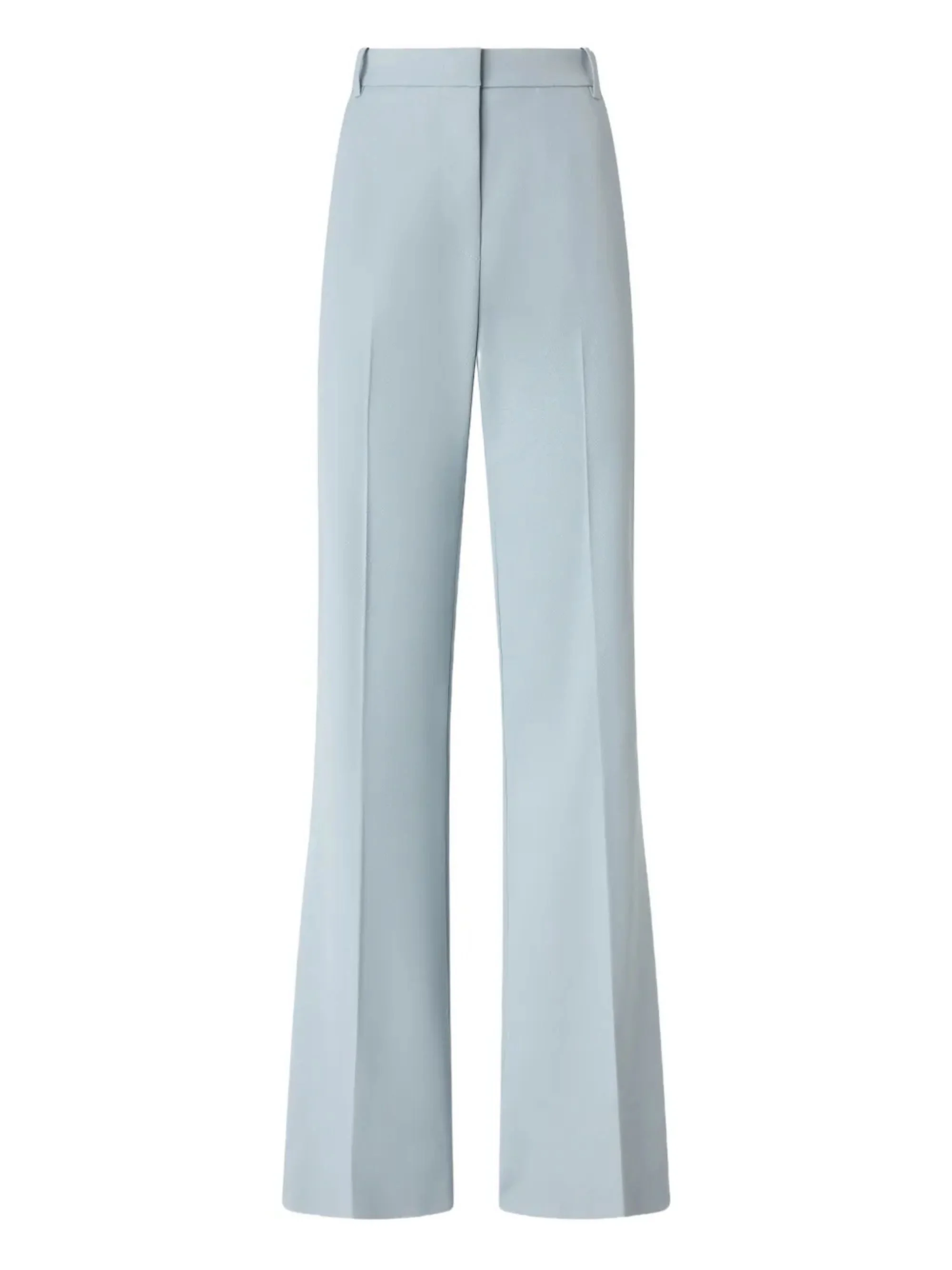 Flared trousers with pleat - 1