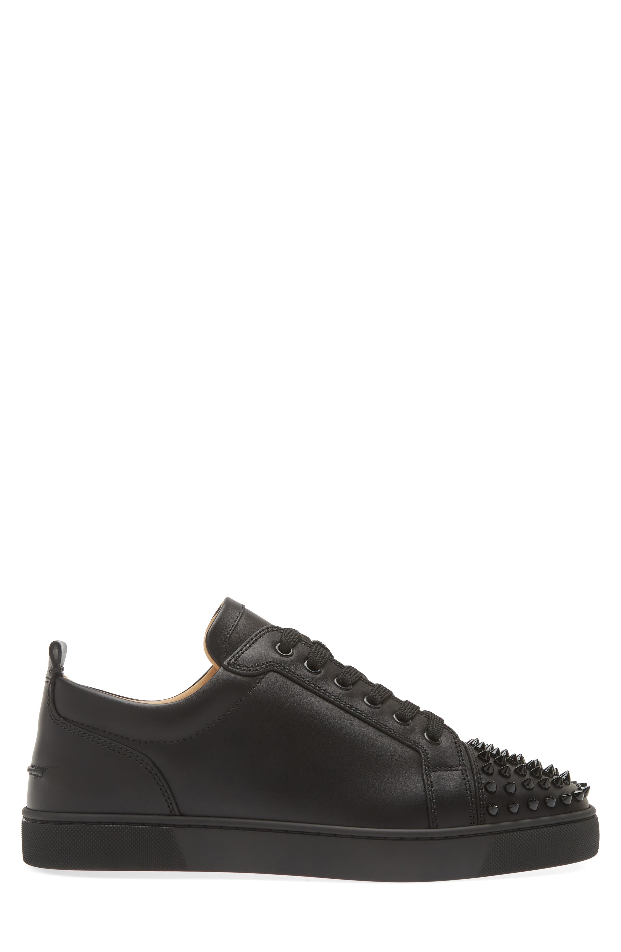 Christian Louboutin Louis Junior Spikes Sneaker in Cm53 Black/black at Nordstrom - 3