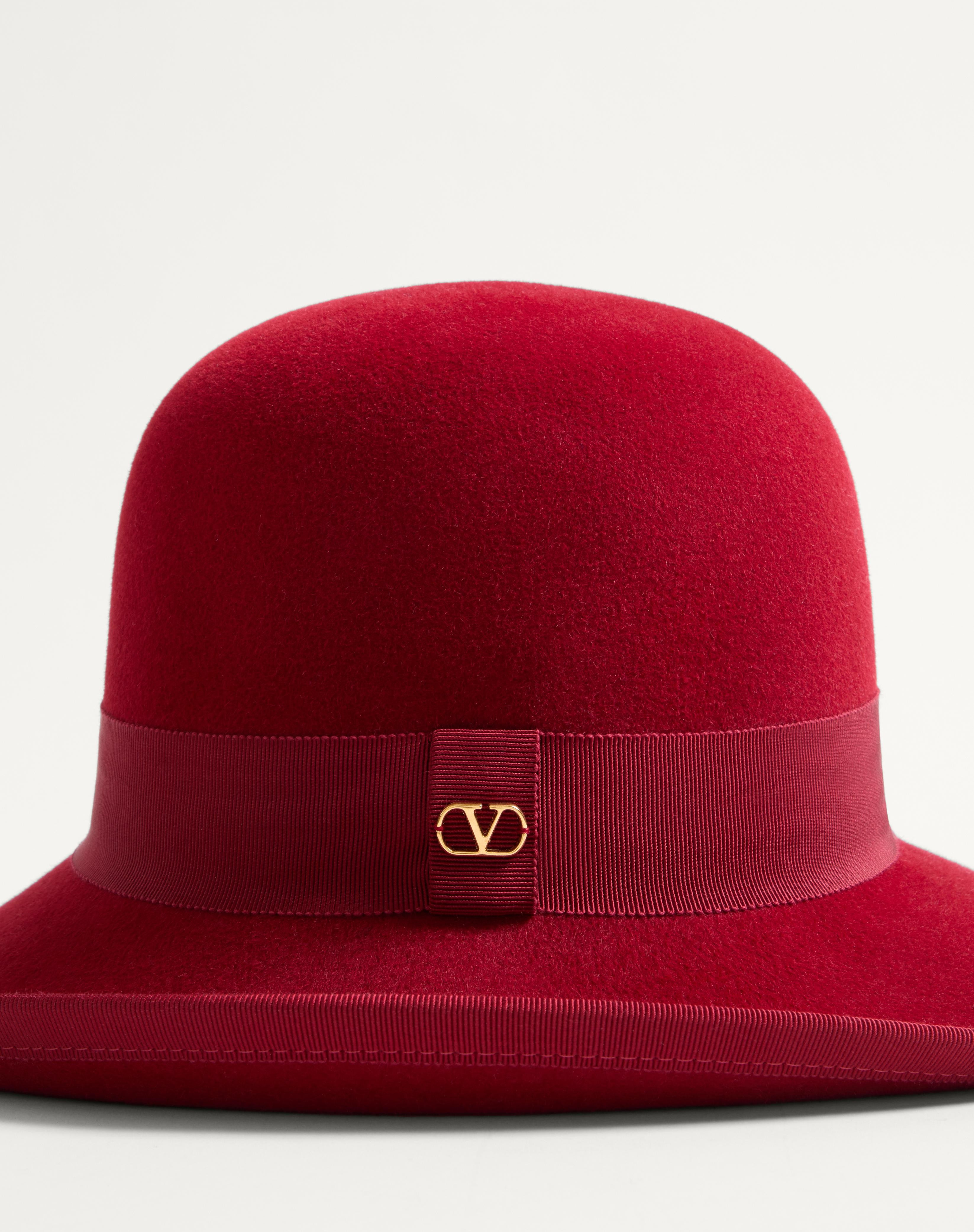 VLOGO SIGNATURE HAT IN LAPIN FABRIC - 5