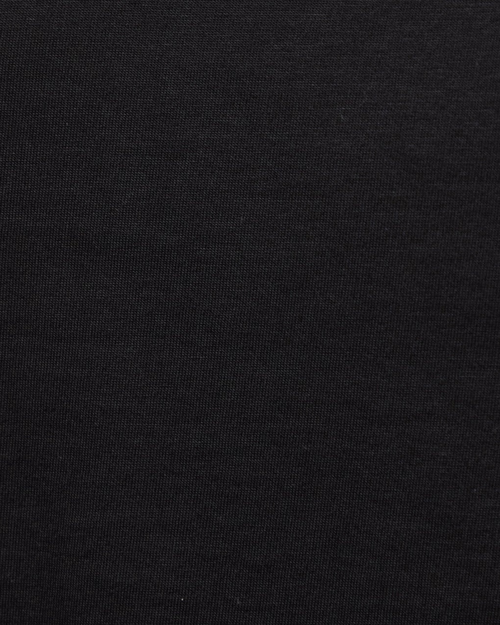 T-Shirt Pima Cotton Crew Neck Black - 6