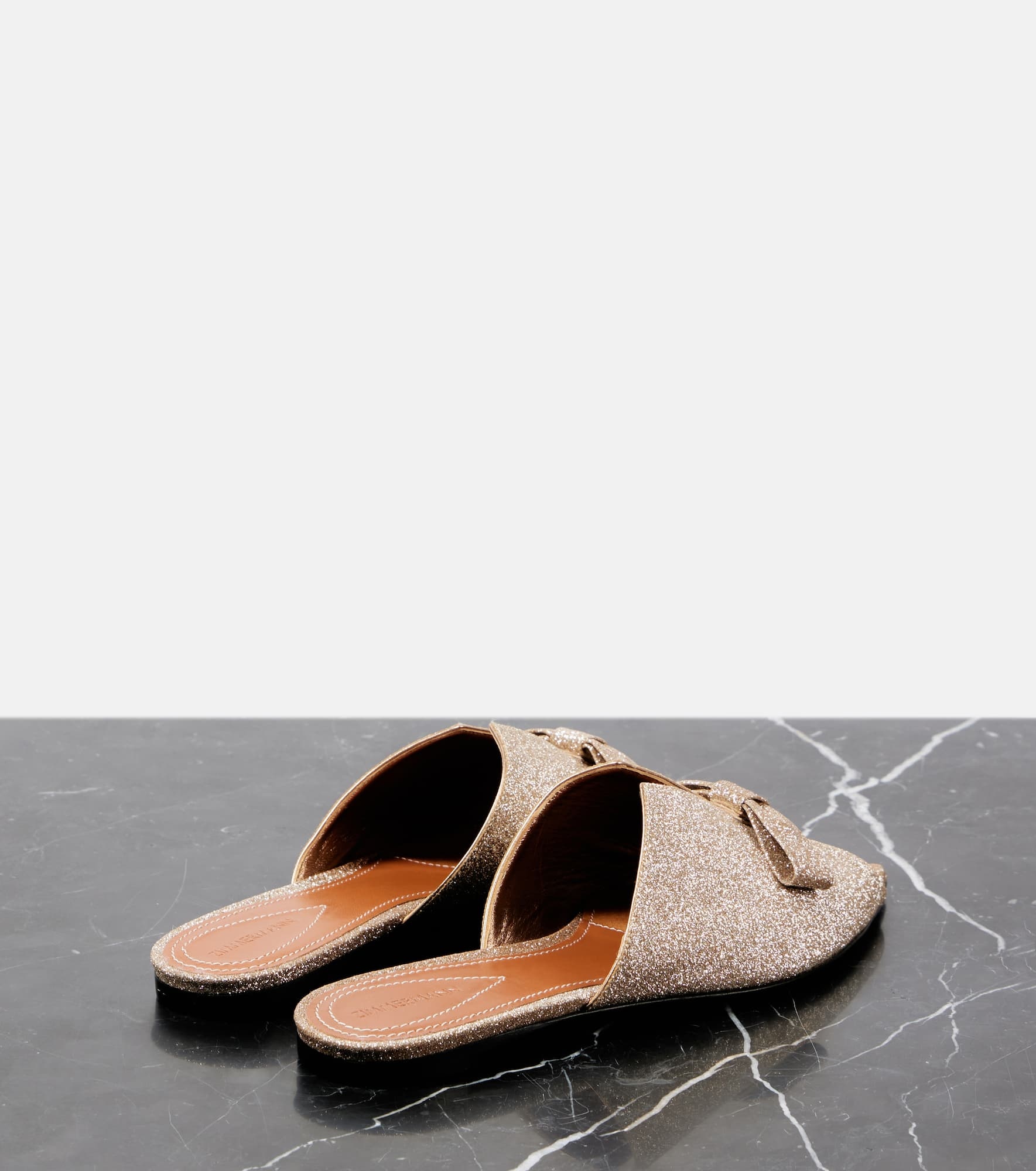 Tux glitter leather mules - 2