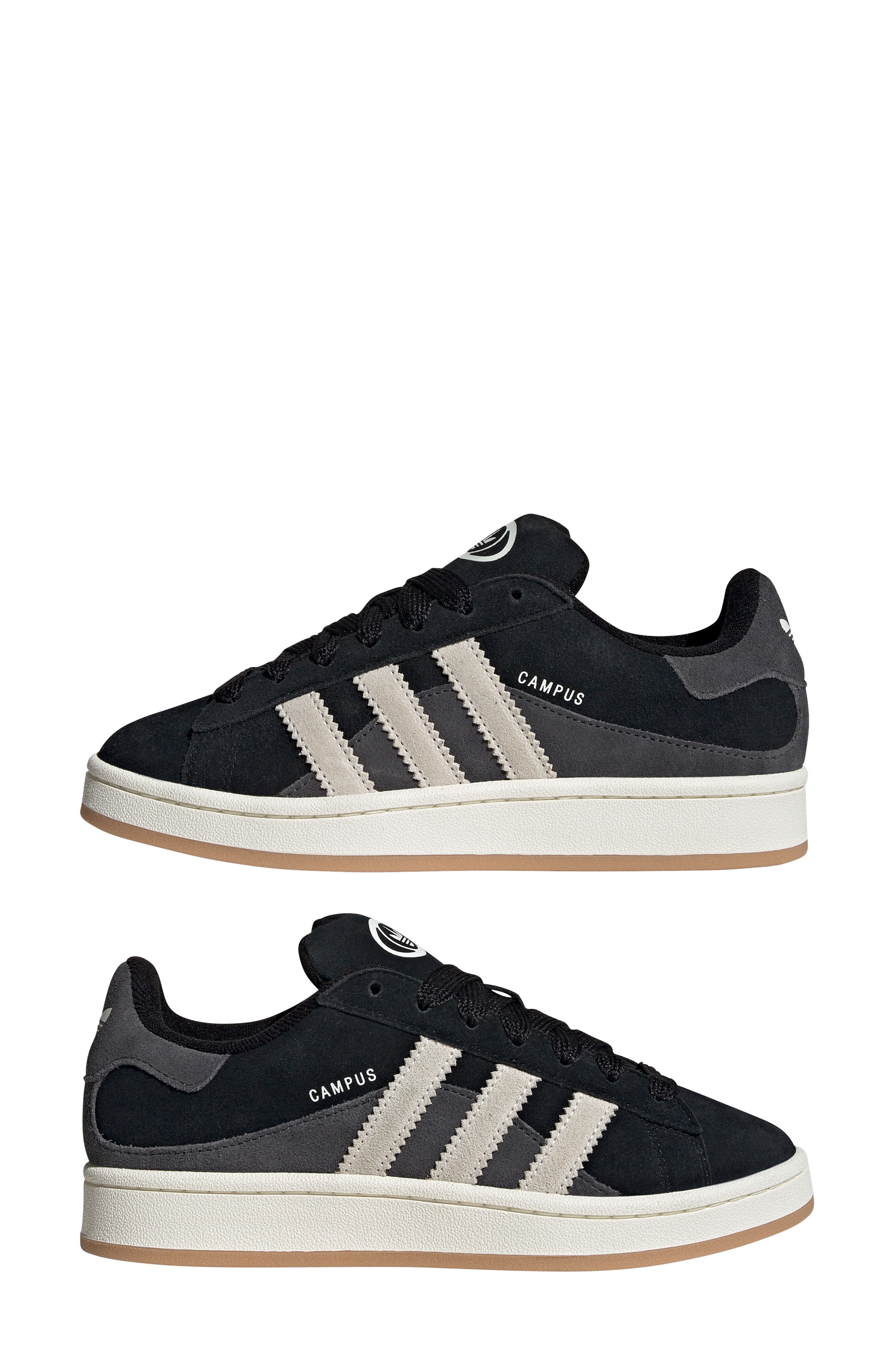 adidas Campus 00s Sneaker in Black/Off White/Grey at Nordstrom - 7