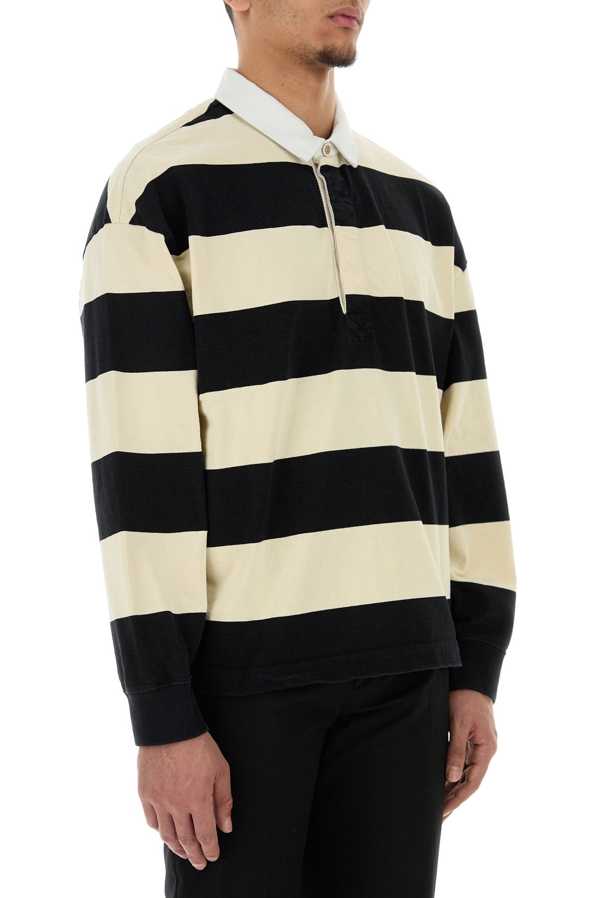 Tシャツ・カットソー alexander mcqueen Embroidered cotton oversize polo shirt Alexander McQueen Embroidered cotton oversize polo shirt
