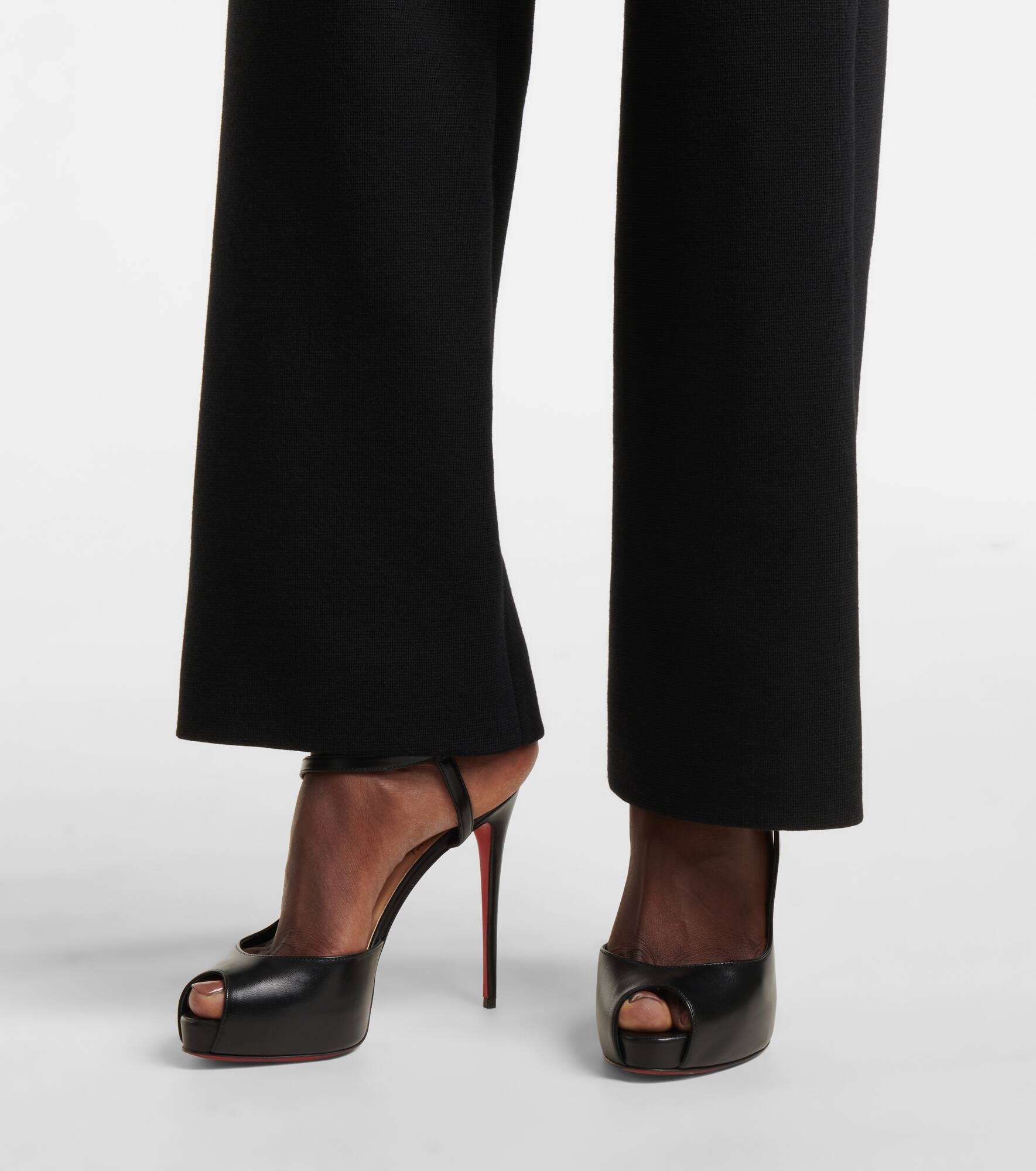 Jenlove Alta 120 leather peep-toe pumps - 4