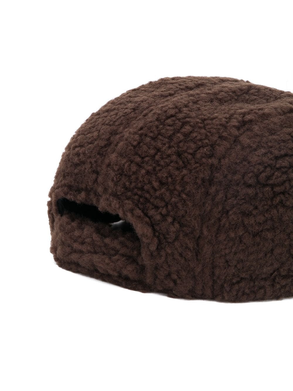 faux-shearling logo cap - 2