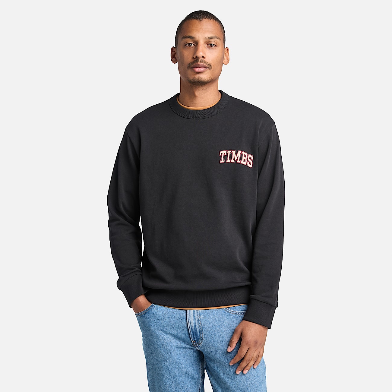 Men's Front Timbs Graphic Crew Neck Sweatshirt - 2