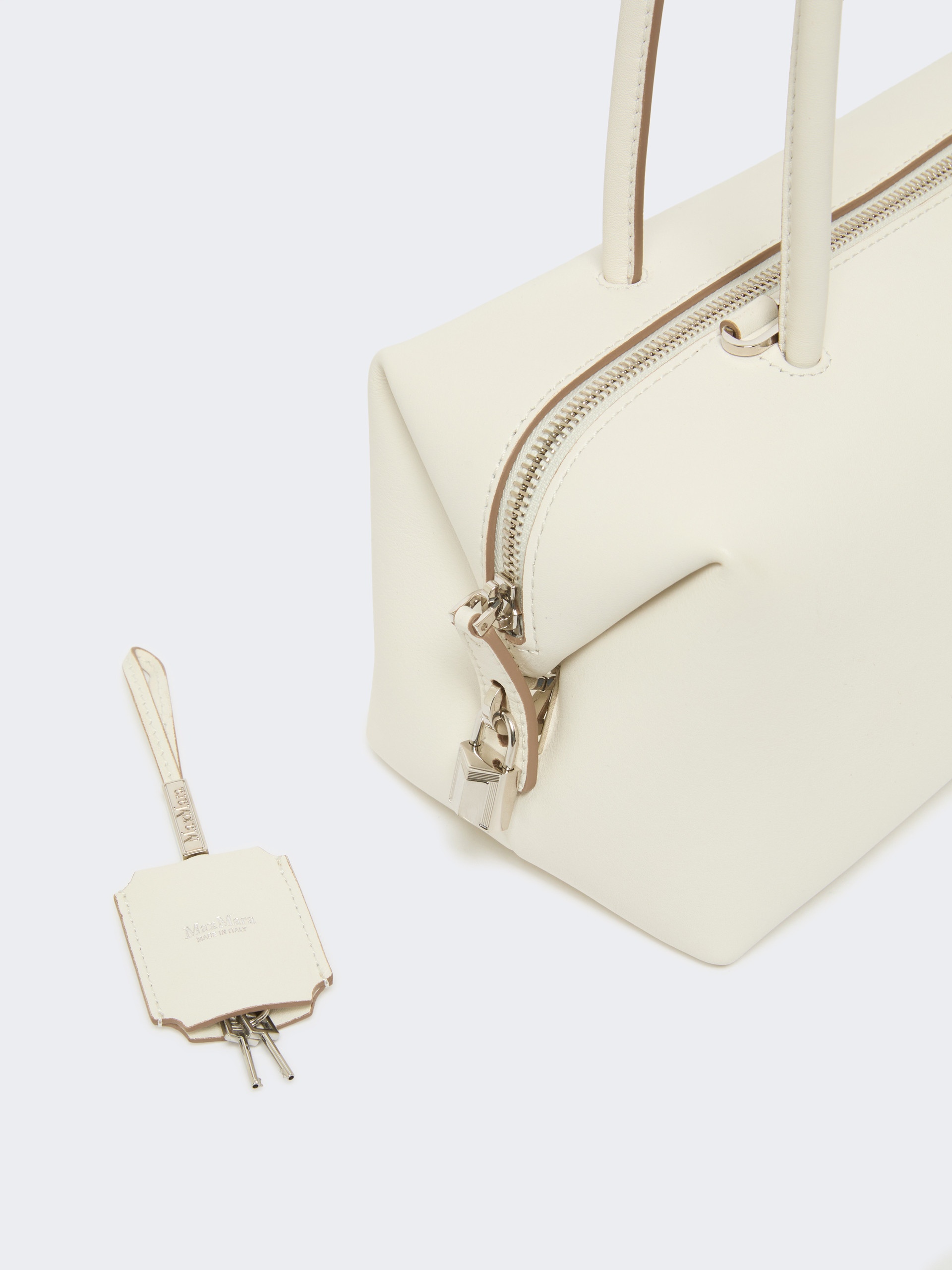 HOLDALLSTRING Natural leather bowler bag - 4