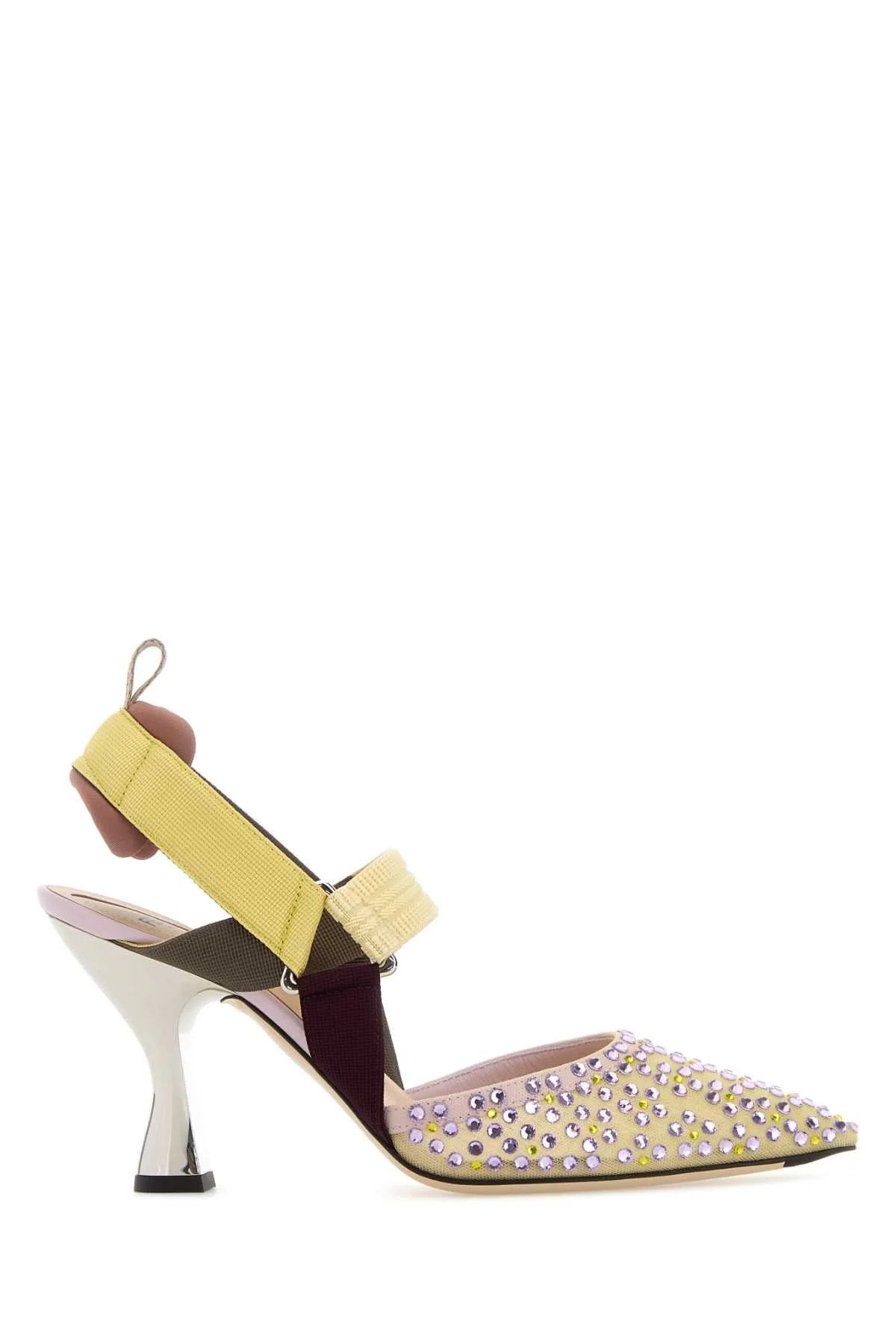 Fendi Women Multicolor Mesh And Fabric Colibr㬠Pumps - 1