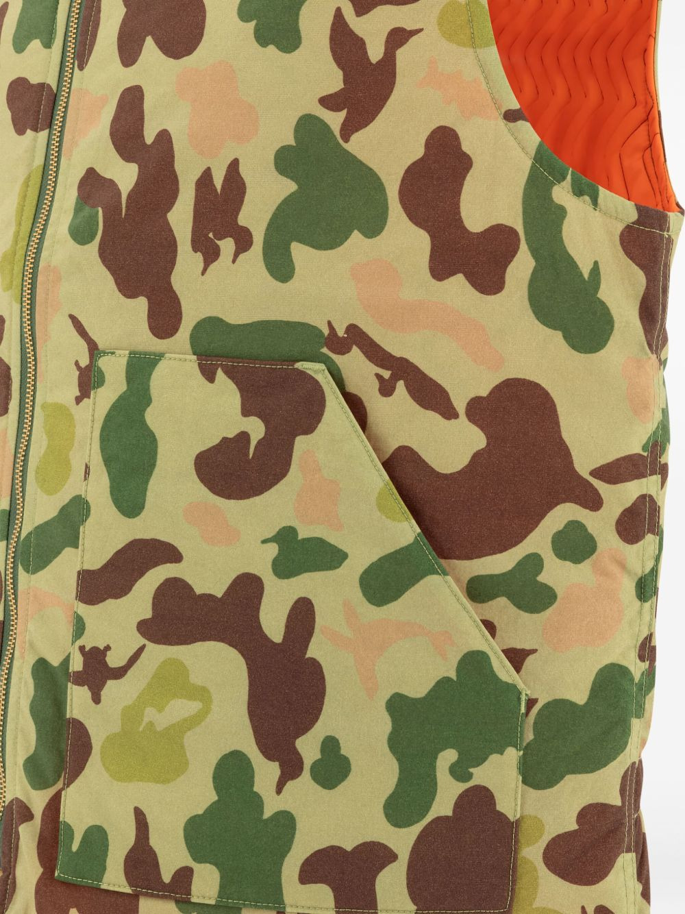 camouflage pocket vest - 3