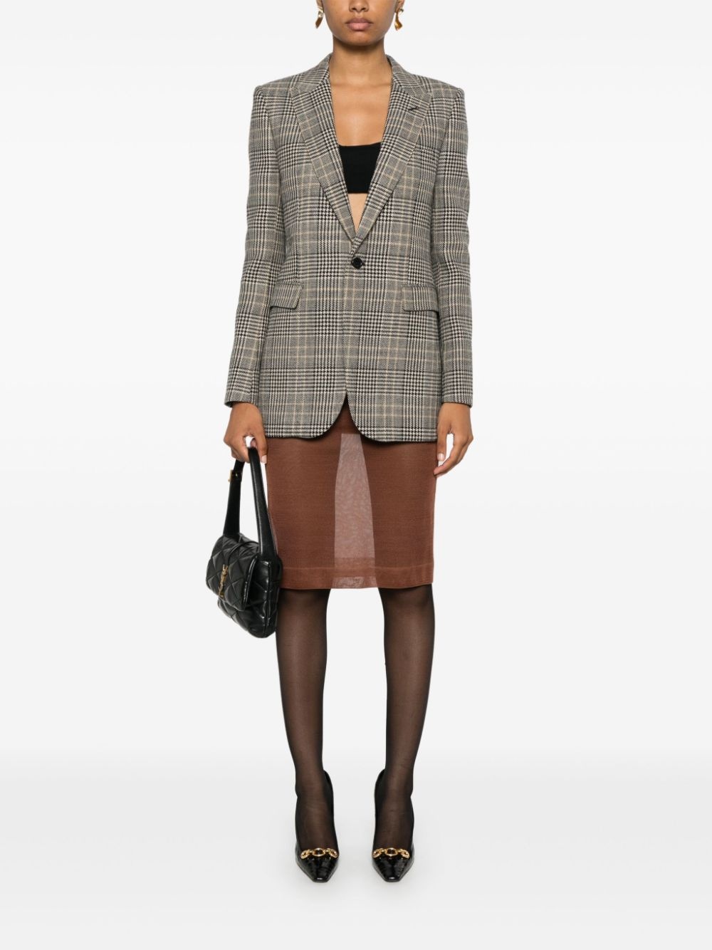 knitted pencil midi skirt - 2