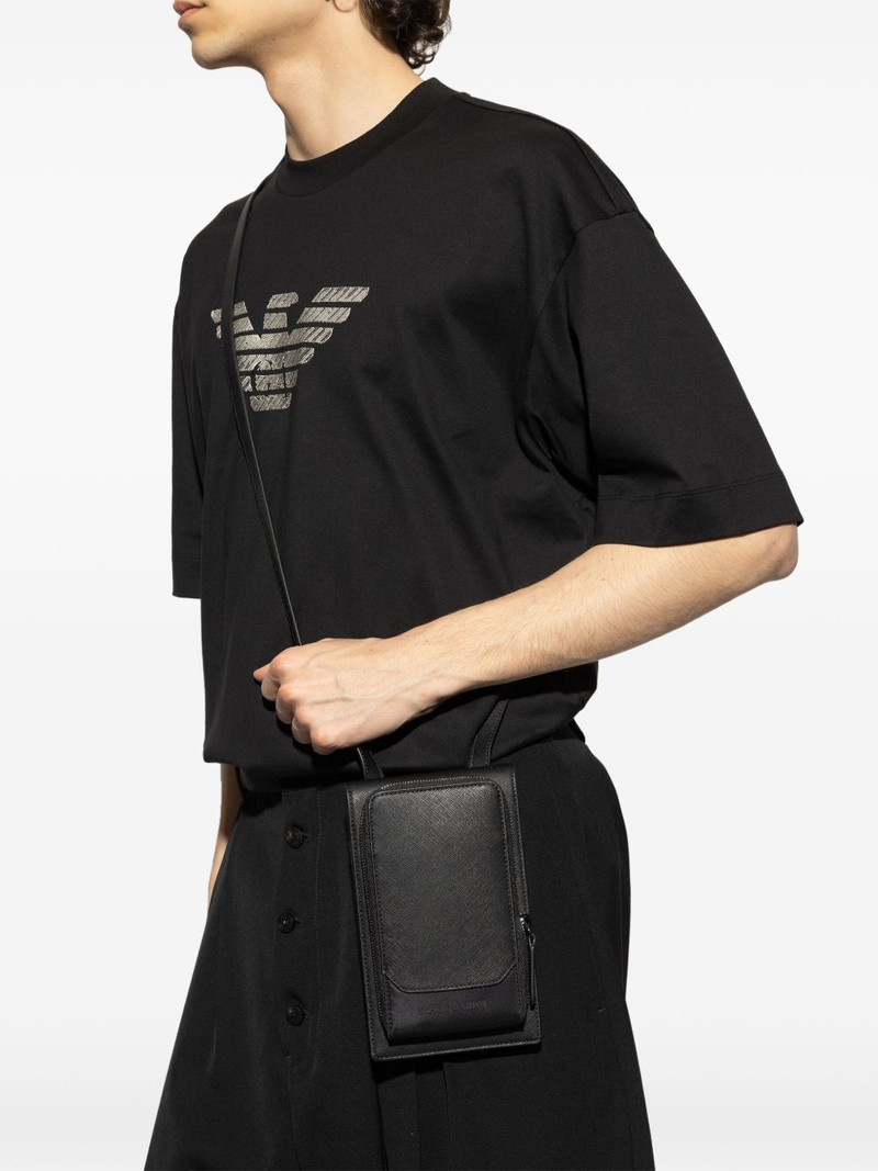 EMPORIO ARMANI logo messenger bag outlook