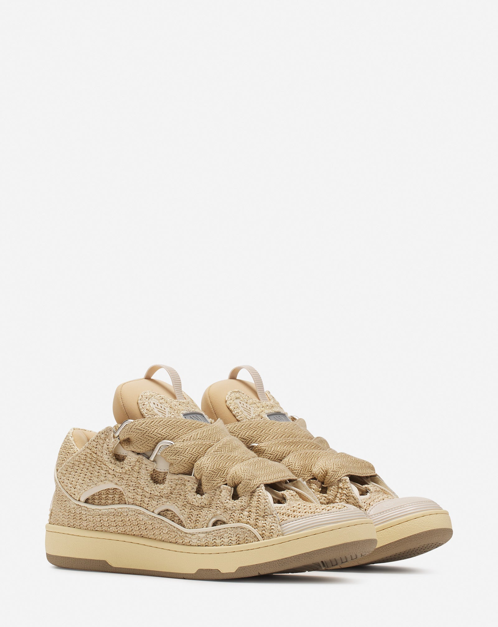 CURB RAFFIA SNEAKERS - 2