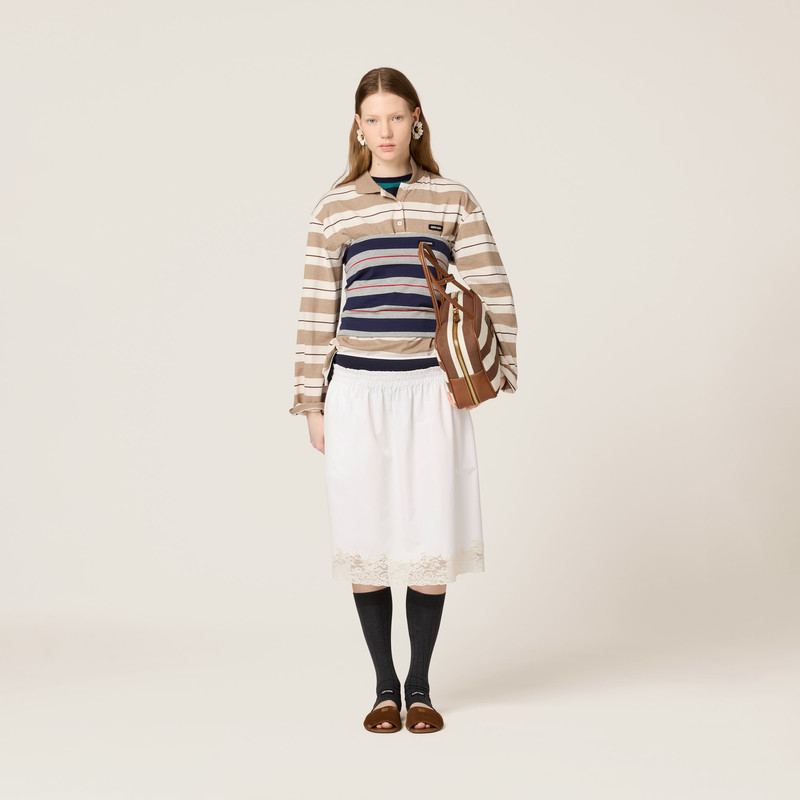 Miu Miu Cotton jersey polo shirt outlook