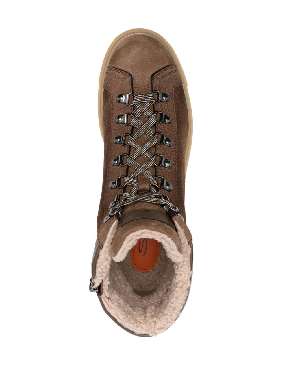 lace-up leather ankle boots - 4