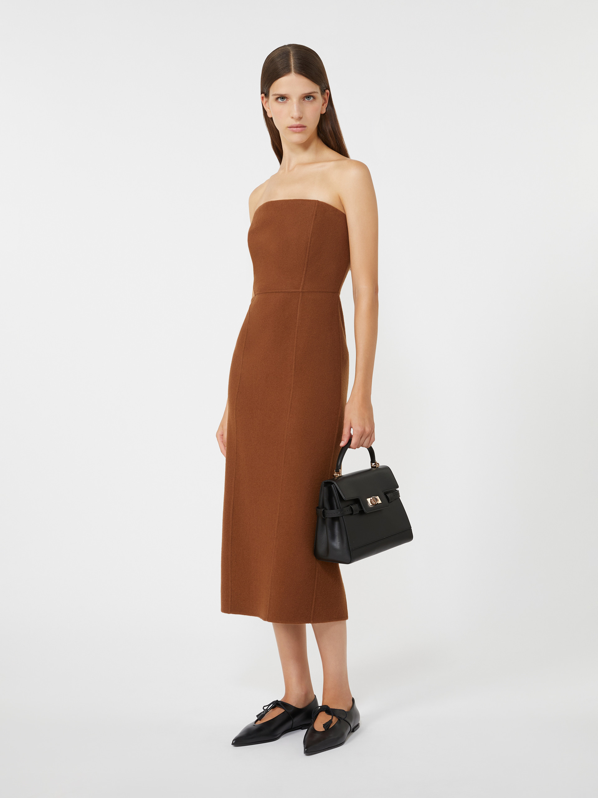 LIBBRA Wool and cashmere bustier dress - 2